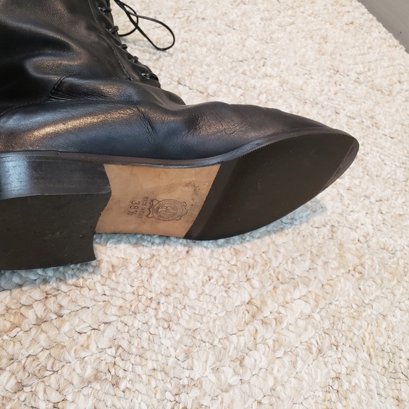 Stunning Italian Leather Black Boots - Picture 2 of 6